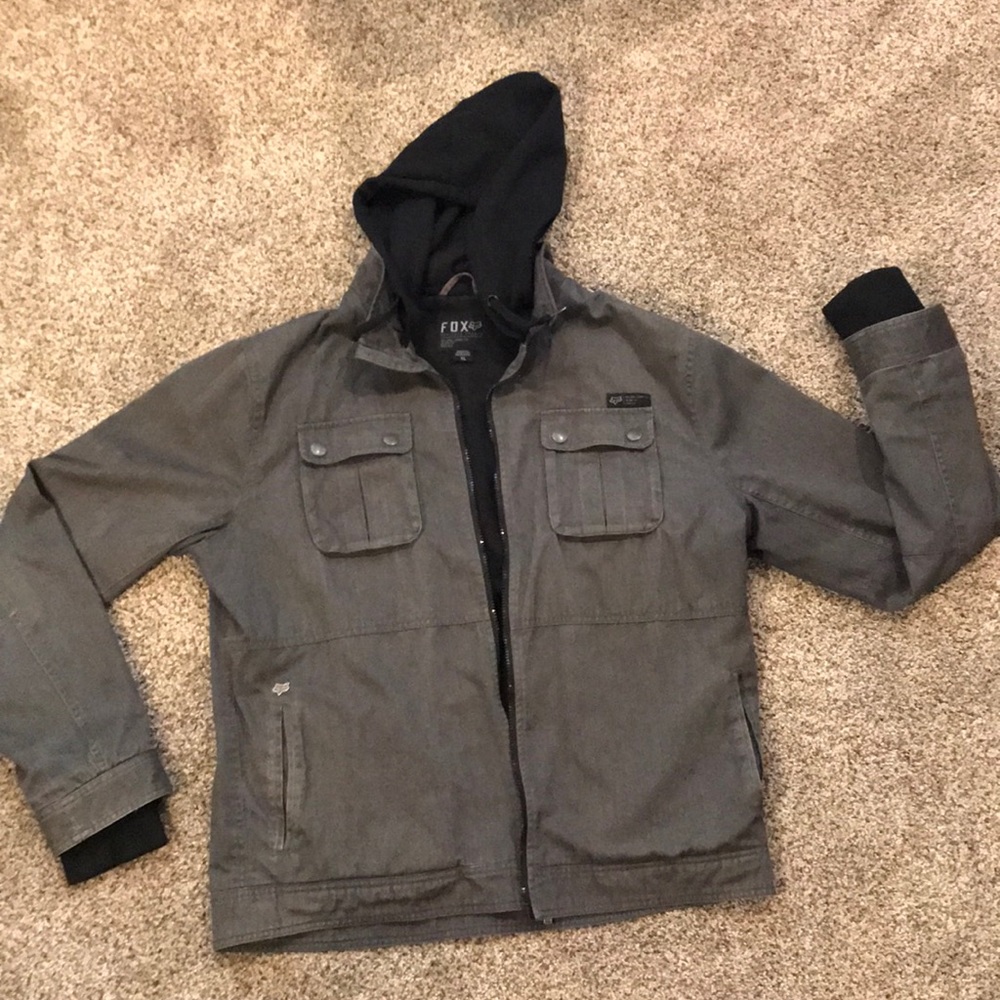 X-Large Fox, Heritage Forged Coat w/hood.